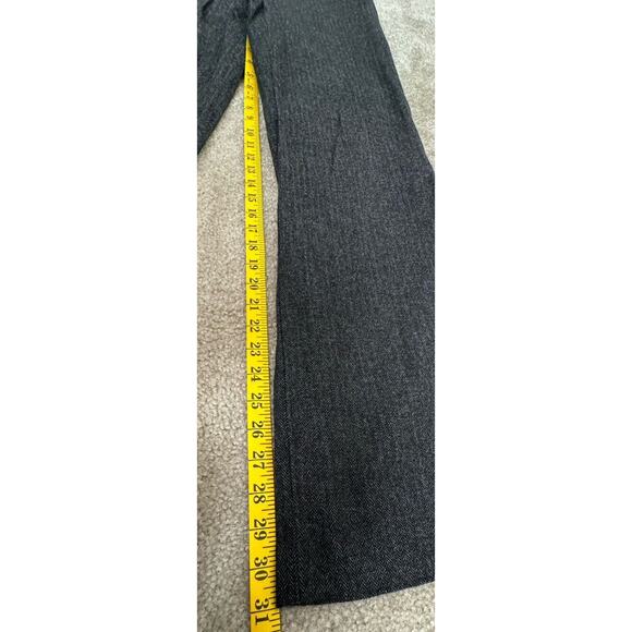 Anna Thomas Italy Pants Gray Wool Blend Stretch Fit Tapered Leg Women’s Size 10 - Picture 8 of 9